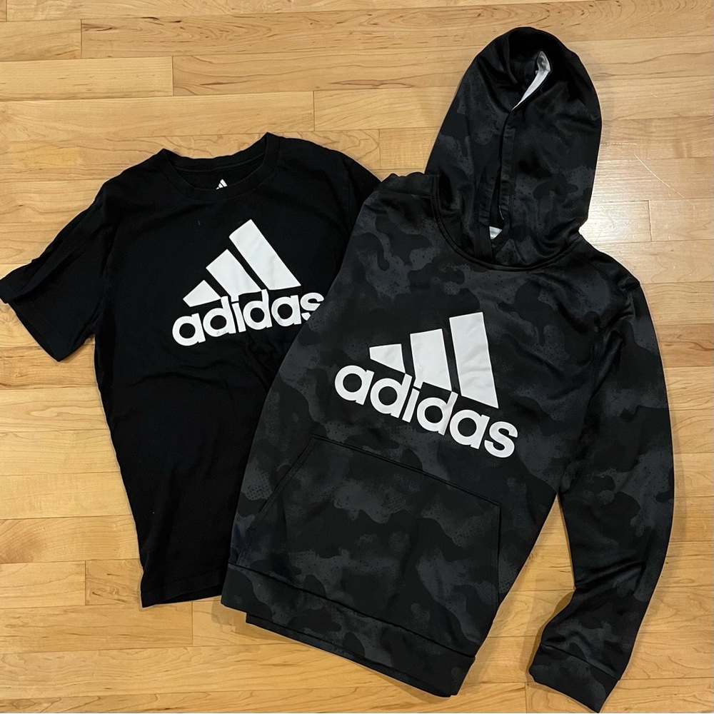 Adidas - L Boys Sweatshirt and T-Shirt
